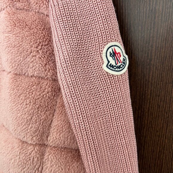 Moncler Down-Paneled Faux Fur And Wool Cardigan - Grey - Picture 7 of 12